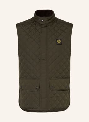 Belstaff Prošívaná Vesta Icon olivová / černá