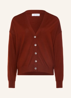Darling Harbour Strickjacke Aus Merinowolle braun
