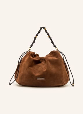 Gianni Chiarini Vaková Kabelka Morgana tmavě hnědá / zlatá
