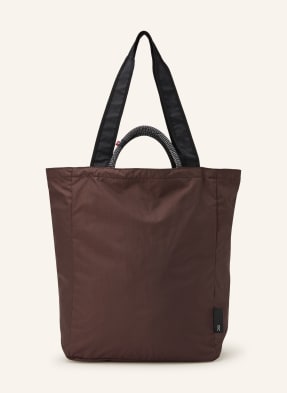 On Shopper Tote Pack 25 L tmavě hnědá / stříbrná / černá