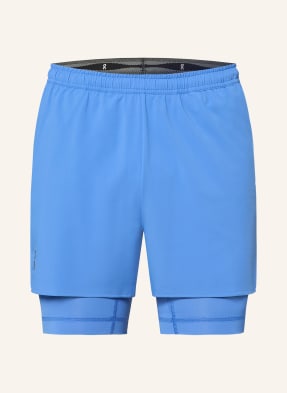 On 2-In-1-Trainingsshorts Train blau