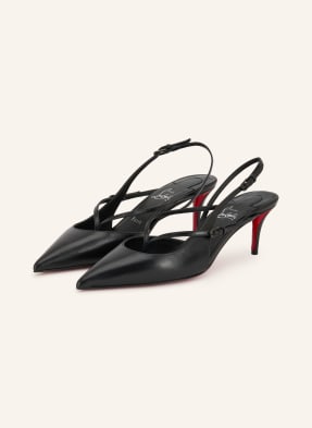 Christian Louboutin Slingpumps S Páskem Twistissimo 60 černá
