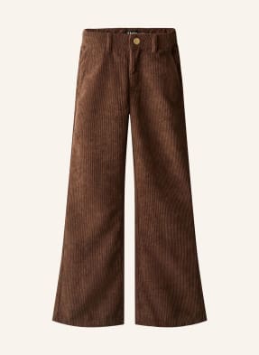 Molo Kordové Kalhoty Flared Slim Fit 5993 bark brown