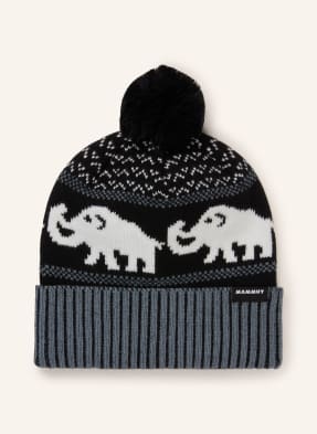 Mammut Čepice černá / šedá / bílá