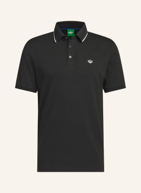 Adidas Originals Piqué-Poloshirt Originals Twistknit Trefoil Regular Fit schwarz
