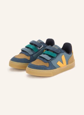Veja Sneakersy Small V-10 tmavě modrá / velbloudí / oranžová