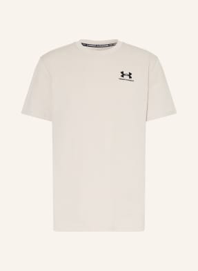 Under Armour T-Shirt Ua Heavyweight weiss