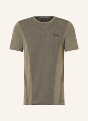 Under Armour Funkční Tričko Ua Vanish Seamless khaki / černá