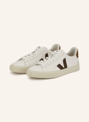 Veja Sneakersy Campo bílá / tmavě hnědá