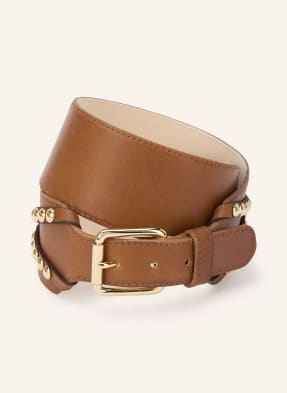 Riani Ledergürtel Mit Nieten braun