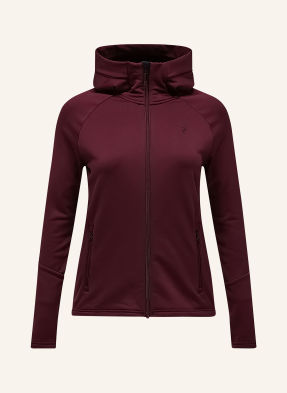 Peak Performance Bunda Midlayer – Rider Essentials tmavě červená