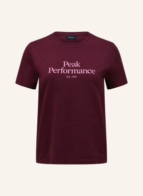 Peak Performance Tričko Original Tee tmavě červená