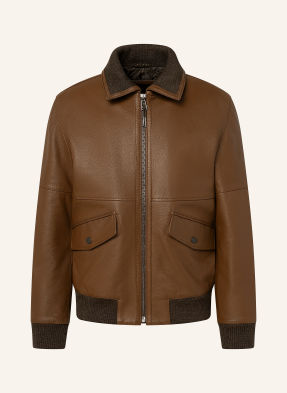 Windsor. Lederjacke Louis-L braun