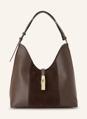 Furla Beuteltasche Goccia Medium braun