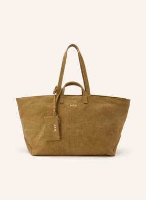 A.P.C. Shopper Le Drummer koňaková / stříbrná