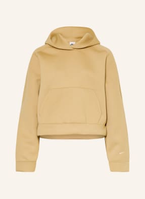 Nike Mikina S Kapucí Pregame Fleece béžová