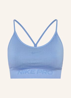 Nike Sportovní Podprsenka Pro Seamless tmavě modrá
