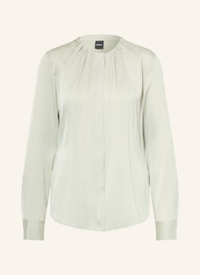 Boss Bluse Banorah Mit Seide gruen