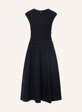 Boss Kleid Estruci Im Materialmix blau