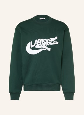 Lacoste Mikiny tmavě zelená / bílá