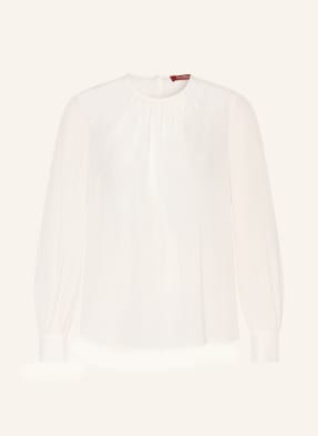 Max Mara Studio Hedvábná Blůza Vasto bílá