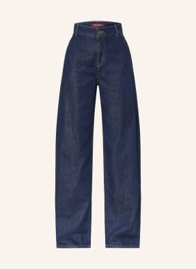 Max Mara Studio Barrel Džíny Conico 001 navy