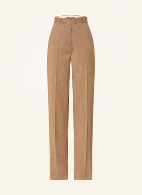 Max Mara Studio Marlene Kalhoty Cambusa velbloudí / bílá