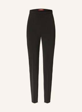 Max Mara Studio Kalhoty Crespo černá