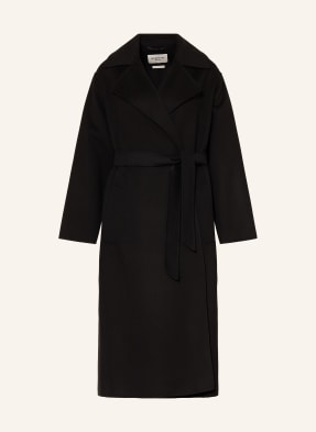 Weekend Max Mara Vlněný Kabát Operoso černá
