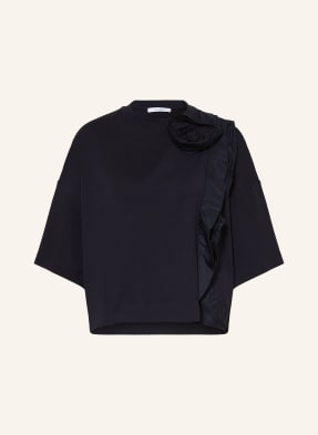 Max Mara Tričko Era S Volánky tmavě modrá