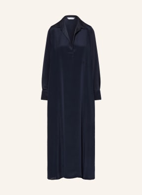 Max Mara Hedvábné Šaty Gambero tmavě modrá