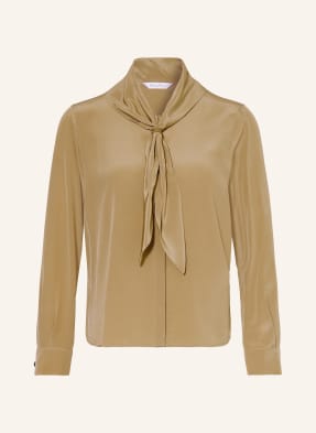 Max Mara Hedvábná Blůza Dry khaki