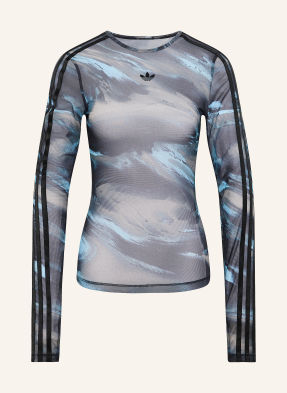 Adidas Originals Tričko S Dlouhým Rukávem Graphic Ze Síťoviny tmavě modrá / černošedá / černá