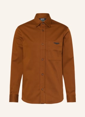 Boss Overjacket Owen Relaxed Fit braun