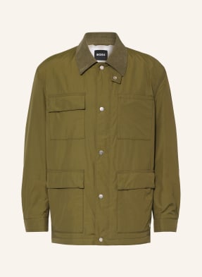 Boss Bunda Fieldjacket Corpo olivová