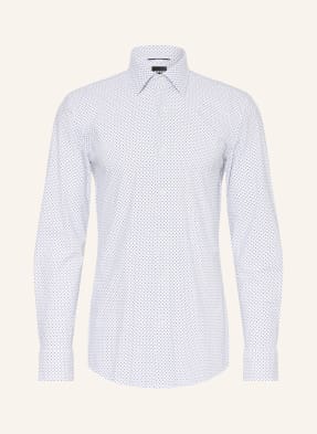 Boss Košile Hank Slim Fit tmavě modrá / bílá