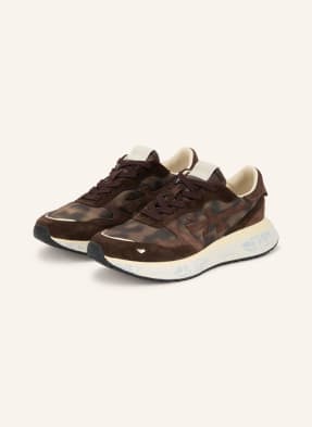 Premiata Sneakersy Lauryn tmavě hnědá / béžová / tmavě šedá