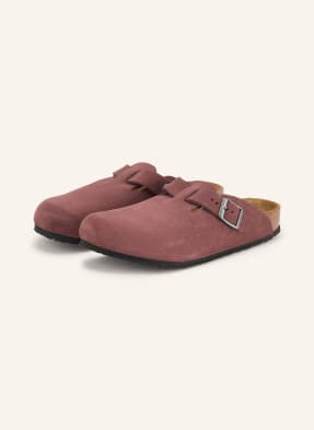 Birkenstock Pantofle Boston Kids Leve Pepper Suede Leather tmavě hnědá