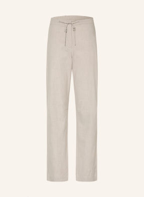 Jeanne Baret Flanelové Kalhoty Hella světle šedá