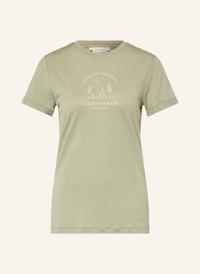 Icebreaker Tričko 150 Tech Lite Z Merino Vlny khaki