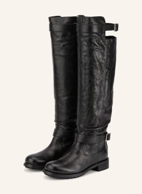 Jimmy Choo Kozačky Biker černá / stříbrná