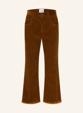 Marant Étoile Kordové Culotte Ruthie hnědá