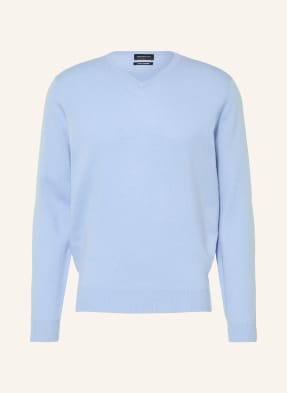 Strokesman's Cashmere-Pullover blau