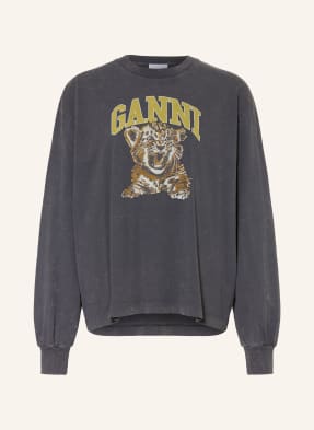 Ganni Longsleeve schwarz