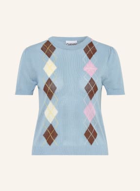 Ganni Strickshirt blau