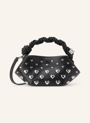 Ganni Handtasche Bou Mini Mit Nieten schwarz