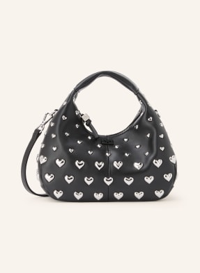 Ganni Handtasche Mit Nieten schwarz