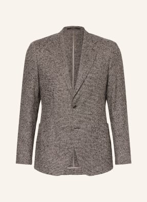 Windsor. Sako Giorno Extra Slim Fit tmavě hnědá / černošedá / bílá