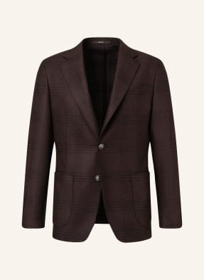 Windsor. Sako Giorno Shaped Fit tmavě červená / tmavě šedá