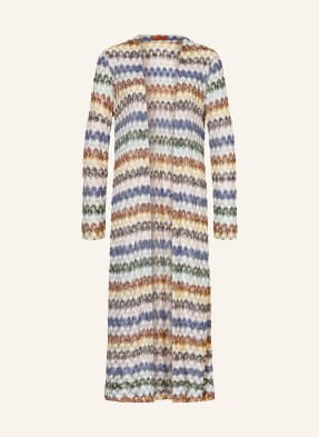 Missoni Pletený Přehoz S Třpytivou Přízí bílá / hnědá / modrá